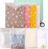 20 stuks herbruikbare ritszakken Frosted Zip-Lock Seal Kleding Tassen Reizen Opbergzakken Waterdichte Bagage Organizer voor Kleding Schoenen Cosmetica Reizen