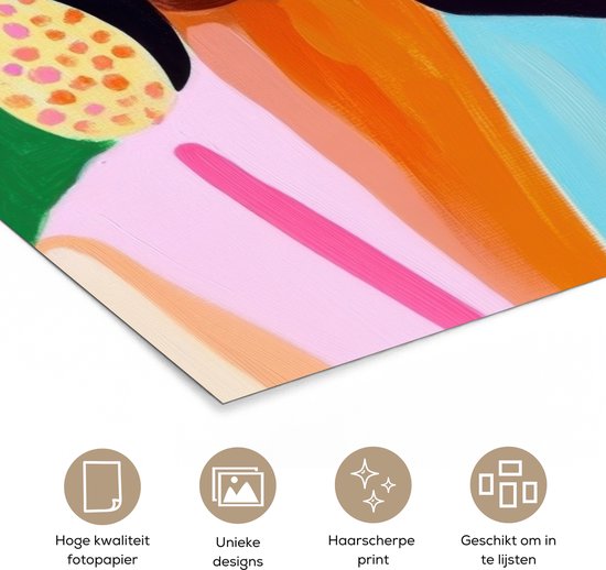 Affiche 40x60 cm - Portrait - Femme - Moderne - Posters - Décoration chambre - Décoration murale salon - Décoration murale chambre