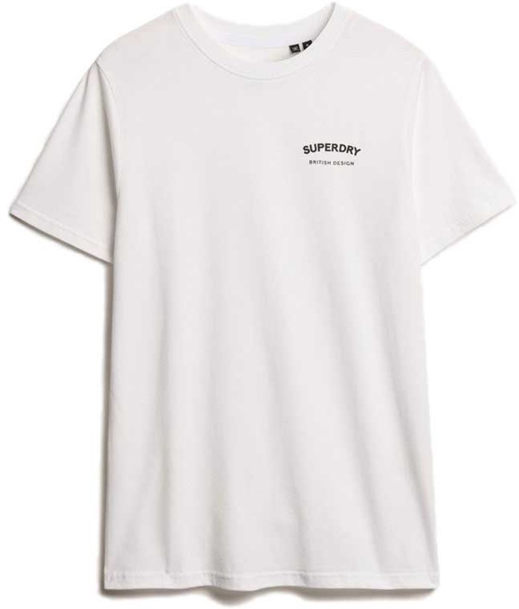 Superdry British Design Relaxed T-shirt Heren T-shirts Optic