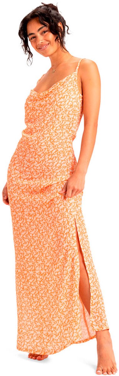Roxy Erjwd03912 Jurk XS Vrouw Nectarine Vaca All Day Ditsy