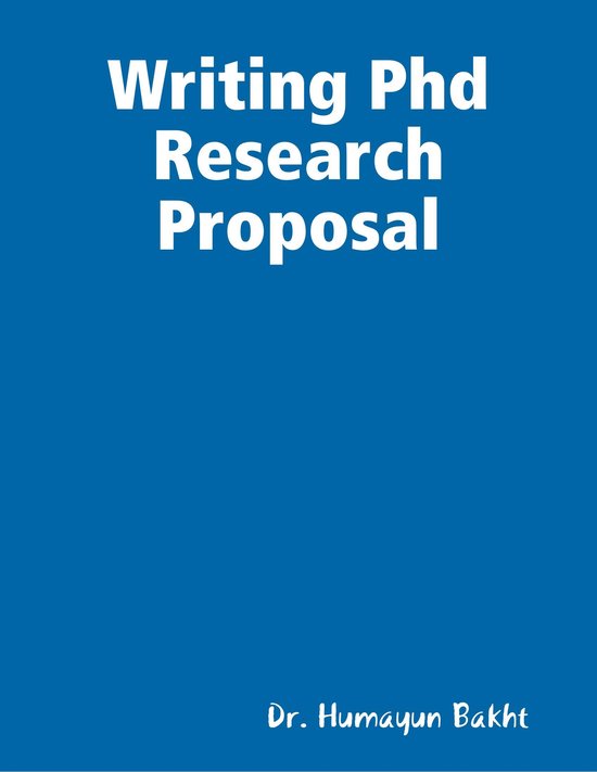 Writing Phd Research Proposal - cover
