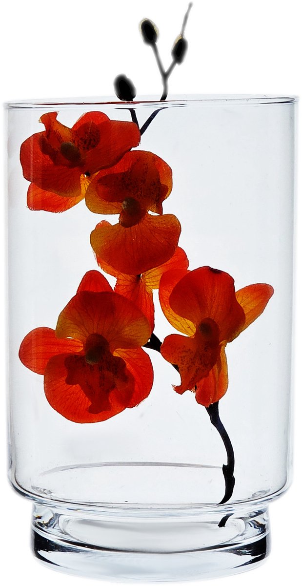 Glazen Vaas & Lantaarn Decoratief H19 cm - Stijlvol Interieuraccessoire