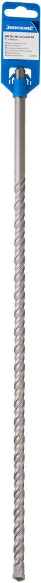 Silverline - SDS-Plus Betonboor - Premium 2-snijder - 12 x 460 mm