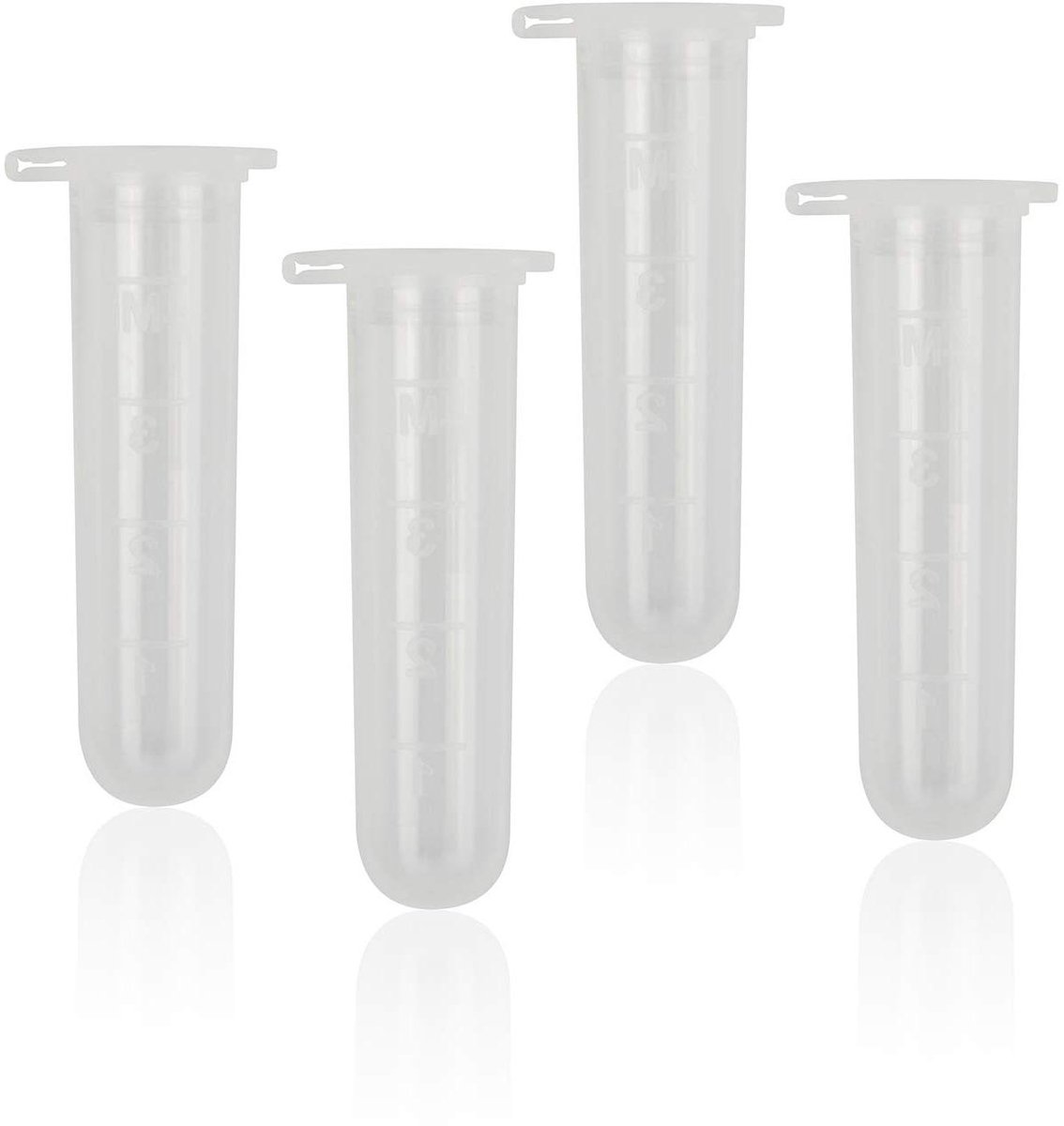 Image of 5 ml Plastic EP Lab centrifugebuis flesje testbuis verpakking van 50 stuks met ronde bottom, vloeibare testfles, afstuderen en dop