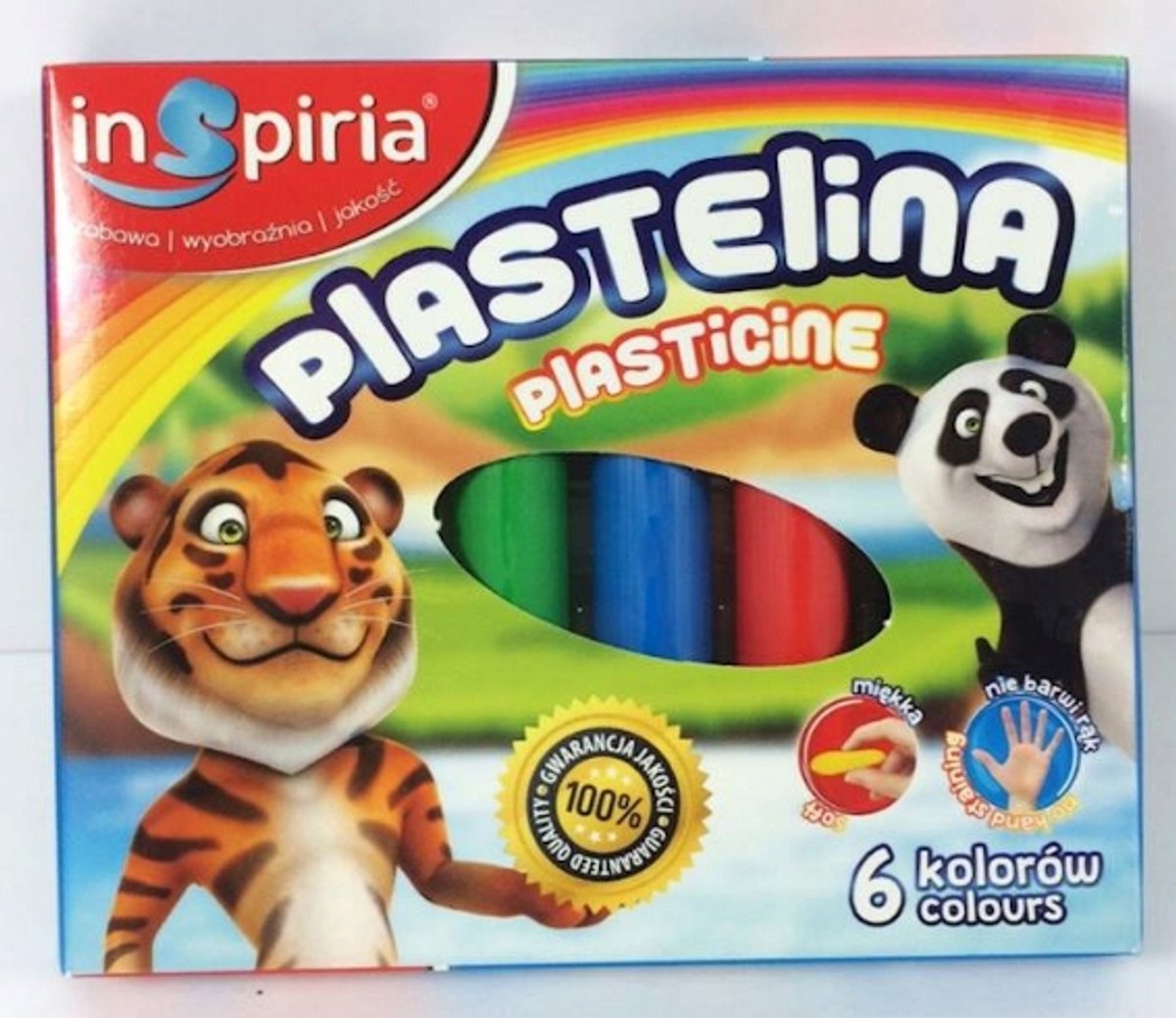 Inspiria Kneedbare Klei Set - 6 Kleuren voor Kinderen
