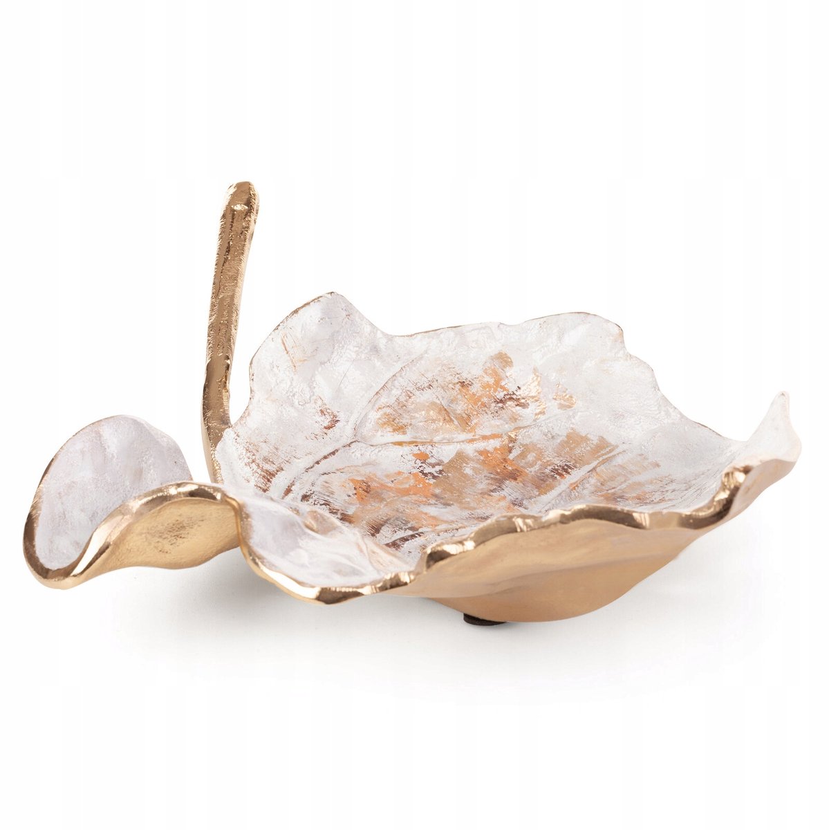 Decoratieve Schaal Donato Wit 40x30x11 cm Aluminium
