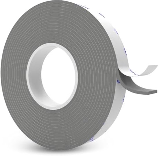 CANOPUS Dubbelzijdig Montagetape – Extra Sterk – 6,35 Mm X 4,5 M – Acrylschuim – Voor Binnen & Buiten – Zwart