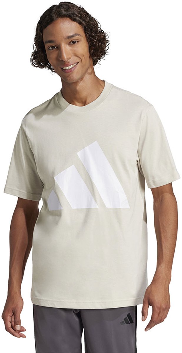 Adidas Essentials Big Logo T-shirt Met Korte Mouwen S Regular Man Wit