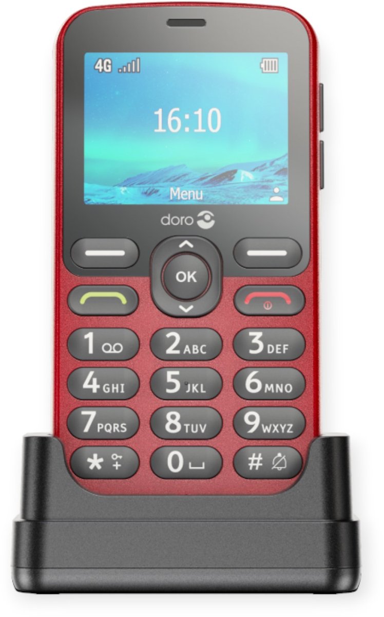 Senioren GSM groot scherm 4G Assistentie alarm-knop Camera Zaklamp