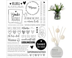 Rub On Stickers - Mother's Day - EDGELESS Transfers - Proverbs - Rub On Foil Voor Printing - Rub-On Stickers - Keraflott - Furniture - Raysin Wood - Glass - DIY Decoratie - Rubons Stickers - Thuis Decoratie