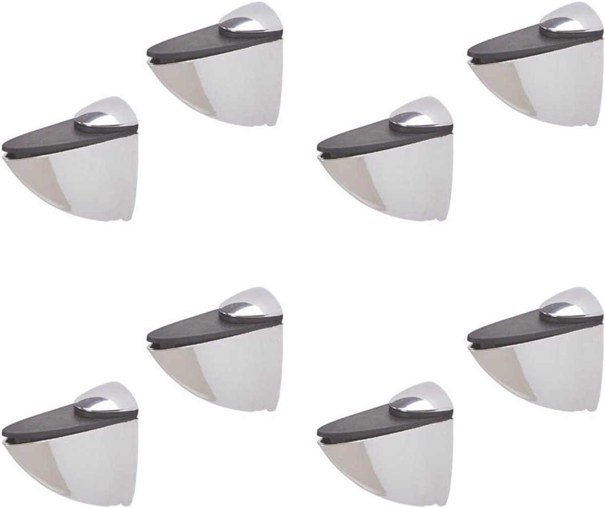 Allecto plus - Plankhouders glazen plankdragers verchroomd voor glas- en houten vloeren - incl. montagemateriaal - wandconsole van metaal - diverse maten - stabiliteit gegarandeerd
