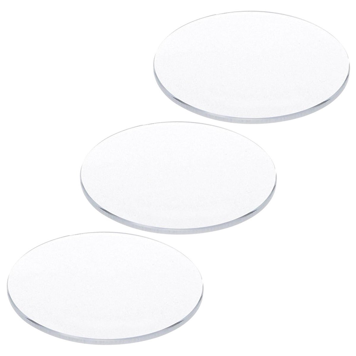 Allecto Plus - 3 stuks reserveglazen voor horloge, 40 mm diameter, 1,5 mm dikte - transparante kristallen lens, ronde koepel - horlogemaker reparaties - glazen vervanging.