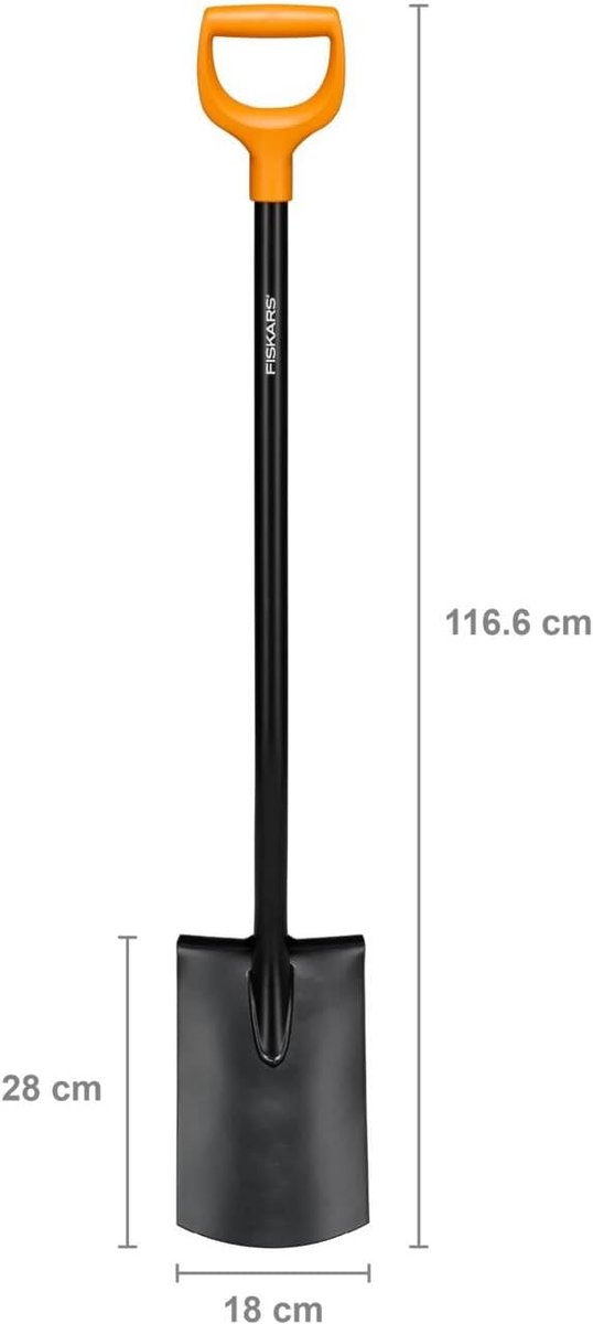 Fiskars Bêche largeur de travail 180 mm poignée en D