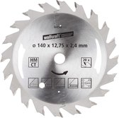 wolfcraft - Cirkelzaagblad 140x12,75mm - 20 Tanden - Zaagblad voor Cirkelzaag - Serie Zilver - 6458000