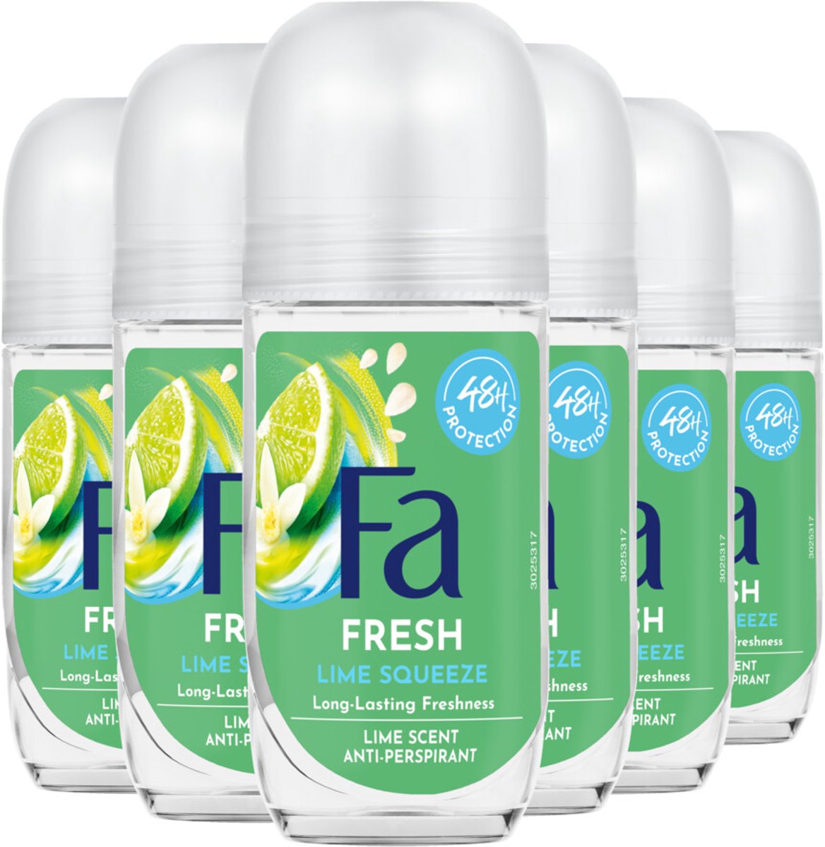 FA Deo Roller - Caribbean Lemon - Voordeelverpakking 6 x 50 ml