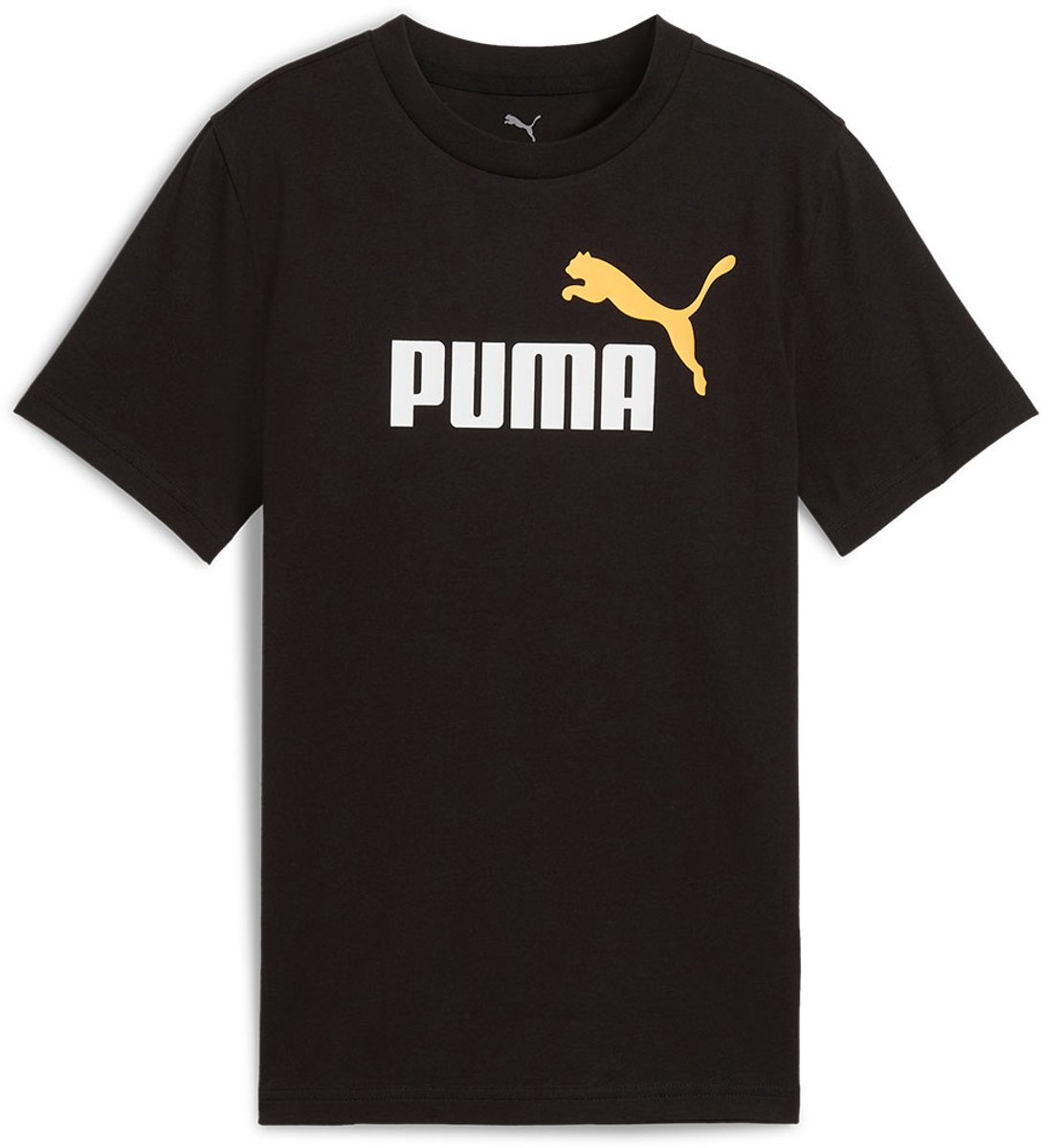 Puma Ess 2 Color No.1 Logo T-shirt Met Korte Mouwen 7-8 Years Kinderen Zwart