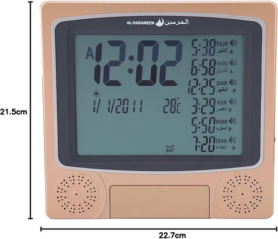 Digitale kalenderklok met alarm functie - Hulpmiddelen voor Ouderen