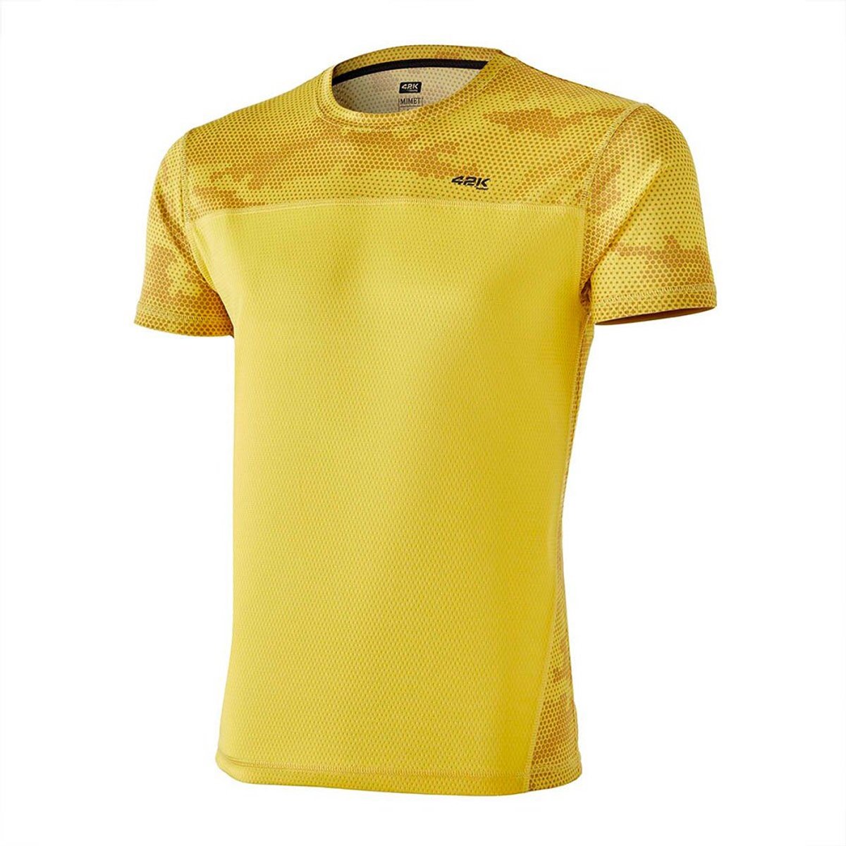 42k Running Mimet T-shirt Met Korte Mouwen Geel S Man