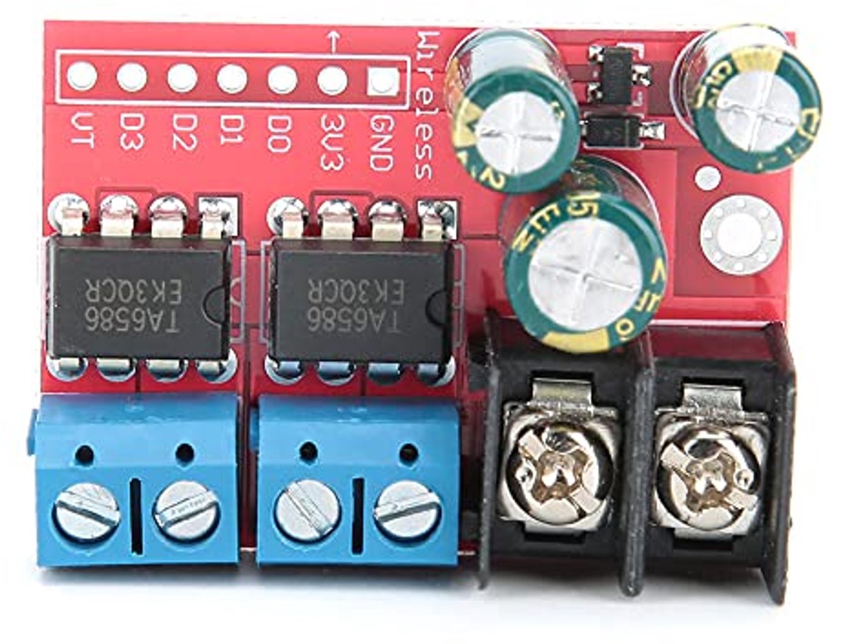 5A DC Motor Drive Module H-Bridge voor Dubbele Motor, 3-14V Voeding, 2.2-6VIngang