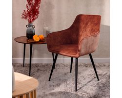 HOMLA - Chair - SATORI - Brick-Red - 58x62x79cm