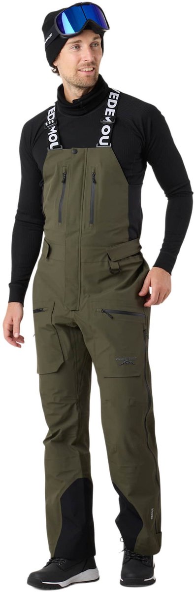 Swedemount Lofoten 3L Shell Bib – Skibroek voor heren – 2XL Olijf