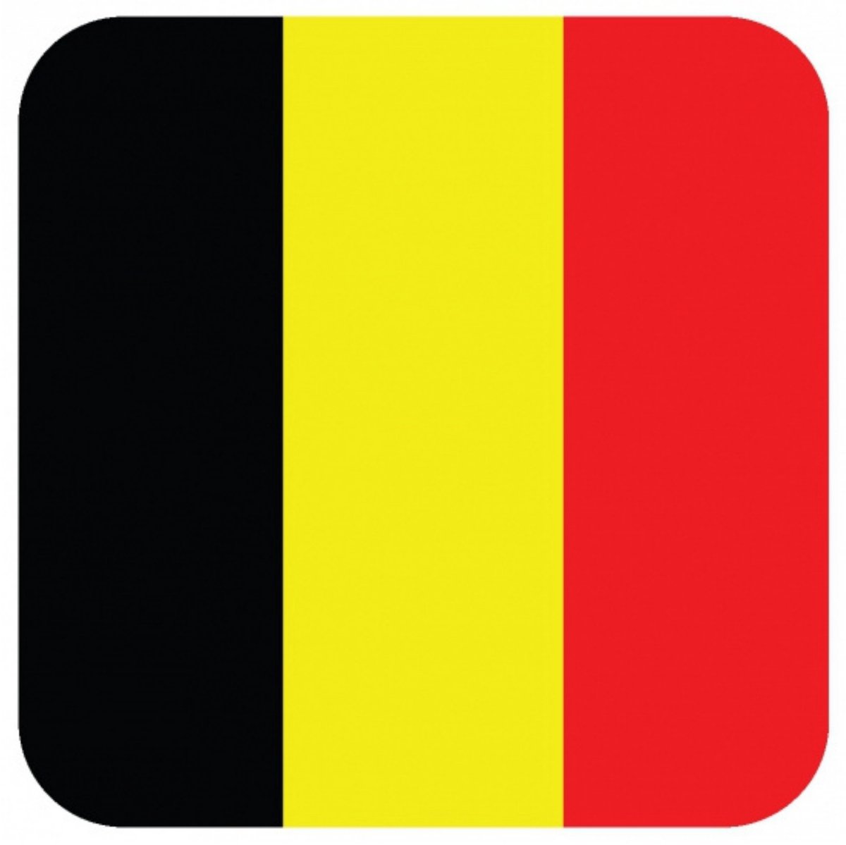 Bierviltjes Belgische vlag vierkant 15 st