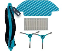 SQOON® Onderhoudsset Geschikt voor Cecotec Conga 4090 / 4490 / 4690 / 5090 / 5490 / 6090 / 7090 Serie – 5-delig