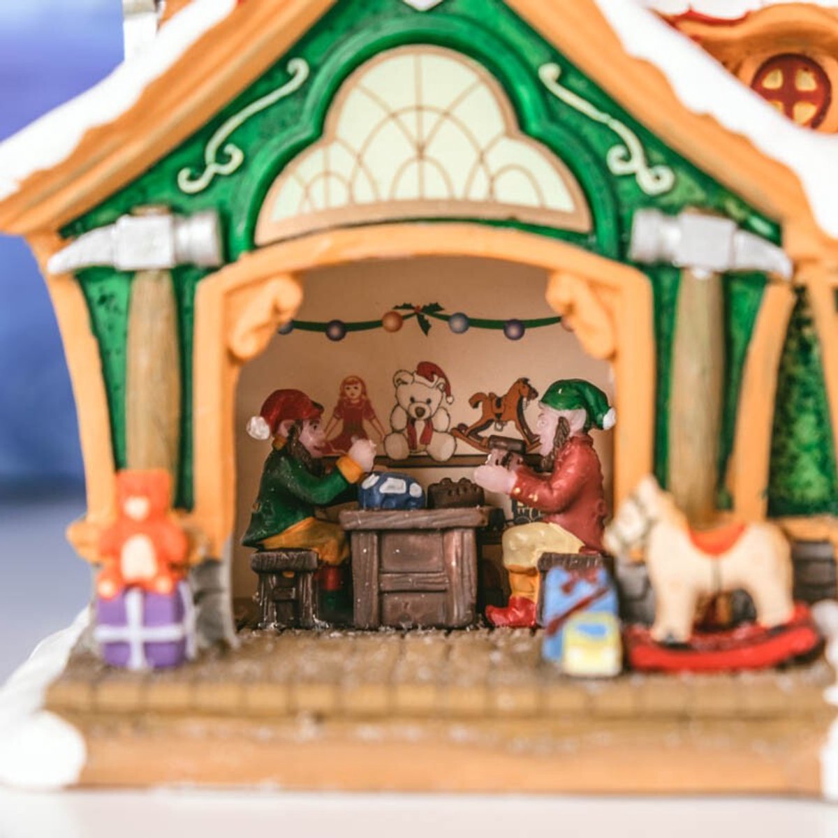 Lemax Kerstdorp The Elf Workshop - Met verlichting – foto 5