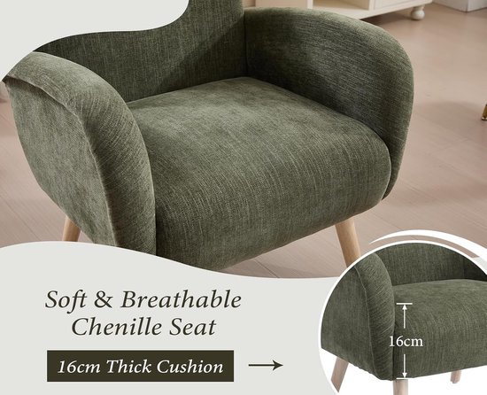 Swoon lounge stoel en ottoman - Hallingdal 130 - Nordic New