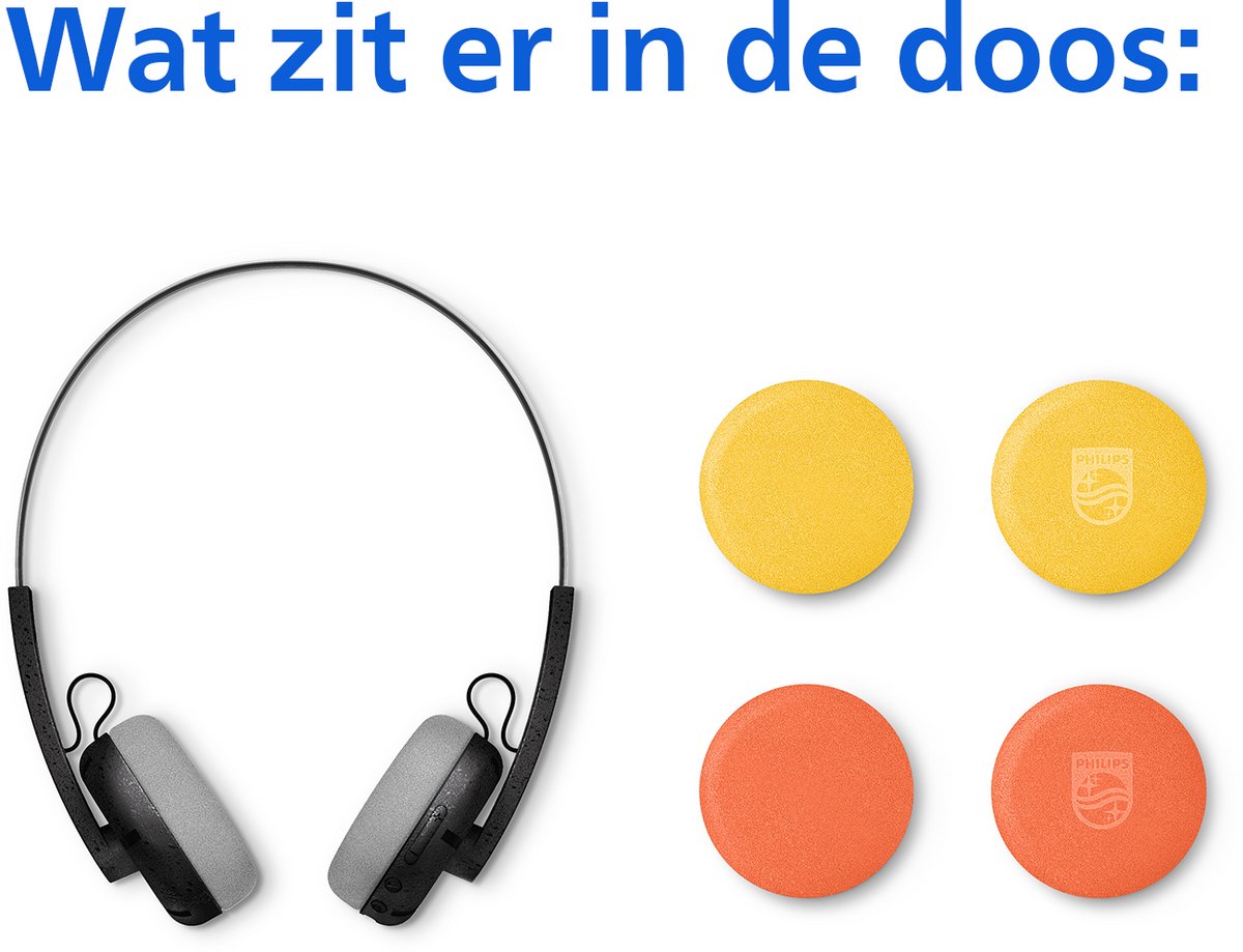 PHILIPS CENTURY RANGE The Ringo TAH2000 Draadloze on-ear koptelefoon - multipoint aansluiting - Retro Look - Light Weight - Zwart — afbeelding 7