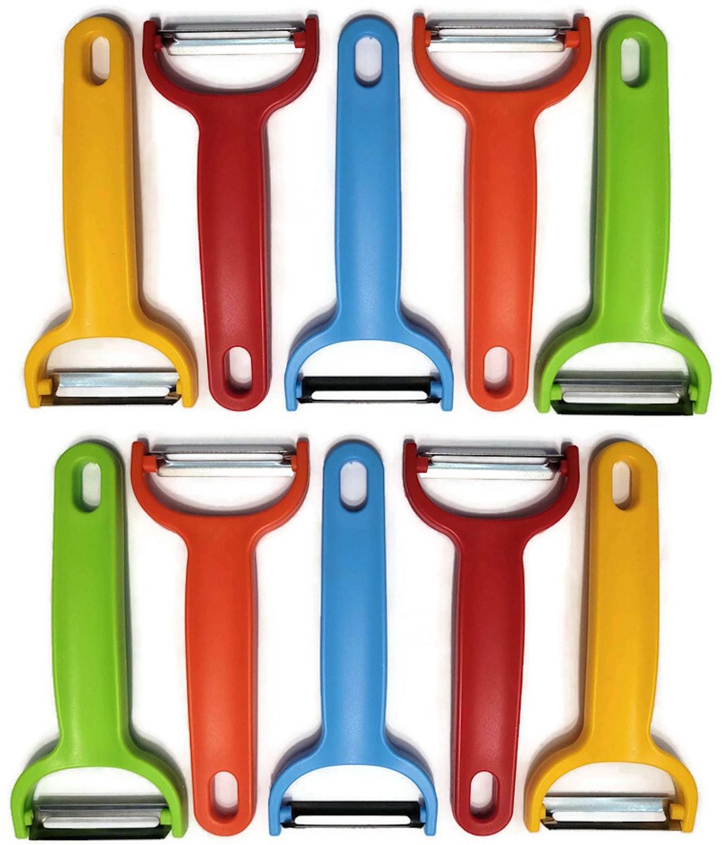 Gemea Dunschiller Y-Model – Kunststof – Mes 5 cm – Mix Kleur – 10 Stuks