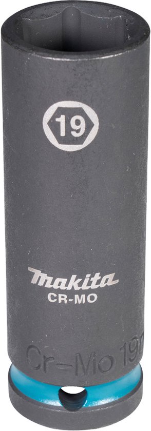 Makita E-16499 Impact Noir Douille à choc 1/2 longue | 19 mm