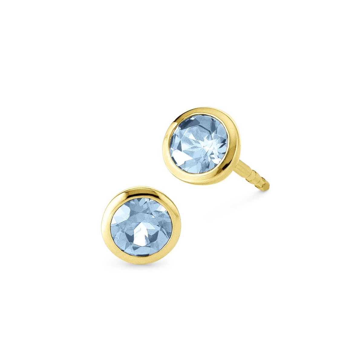 Orolino Ohrringe Gold 585 mit 2x Blautopas (beh.) Sky blue