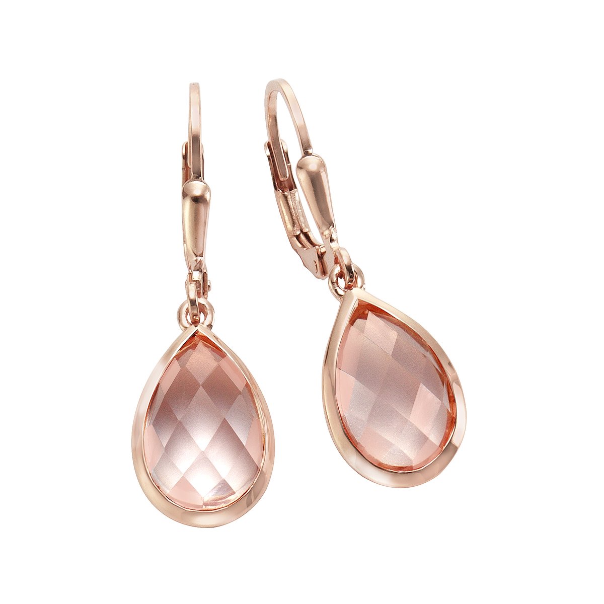 Jamelli dames 925 sterling zilveren 2 kleur steen One Size Roos 32011762