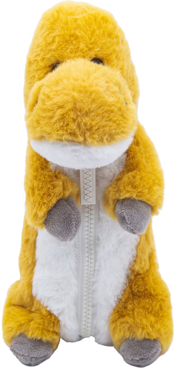 Cute since 1999 - Dinosauruspark - Gele Dinosaurus Etui- Zachte pennenzak - etui meisjes en jongens vanaf 12 maanden - 26cm x 9cm