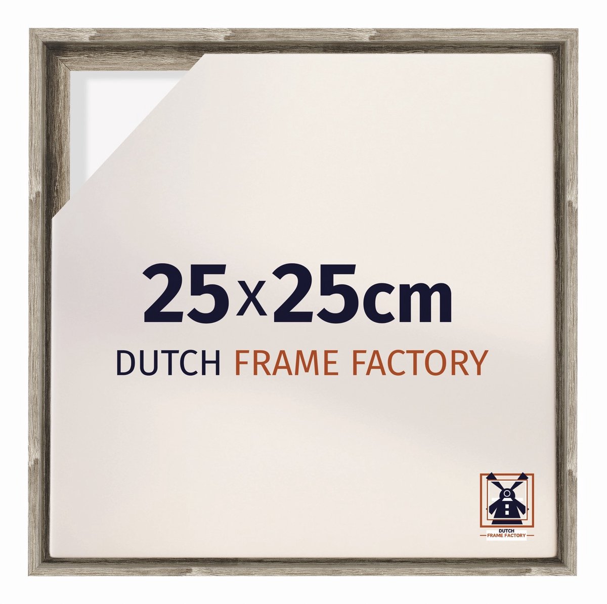 Dutch Frame Factory Baklijst 25x25 cm - Sonoma Eiken - Geschikt voor Canvasdoek - MDF Baklijst Lausanne
