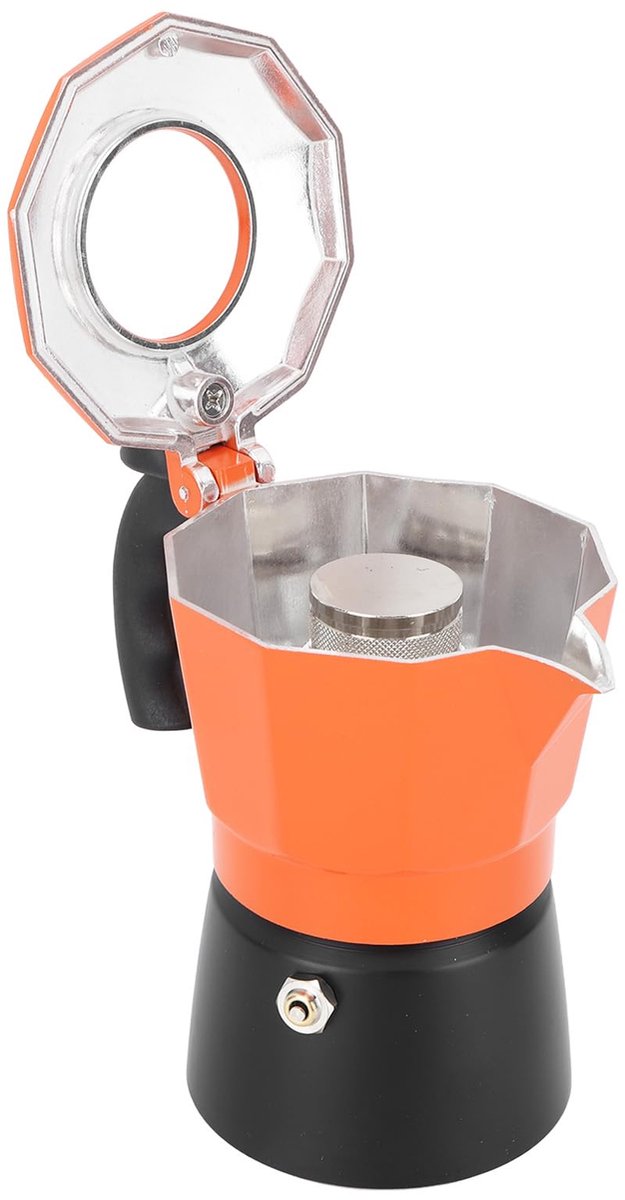 Moka Pot Dubbele Klep Achthoekige Aluminium Koffiepot Italiaanse 2 Klep Met Pot Plantenbak Pot Pot Voor Potplanten Plantenpot Kookplaat Espresso Moka Potten (300ml 6 Kopjes)