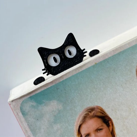 Boekenlegger spiekende kat - boekenlegger kat - bladwijzer - cadeau