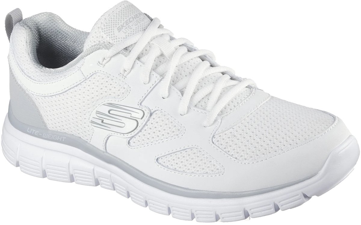 Skechers Heren Burns - Agoura Sneakers 52635 WGY Wit Grijs