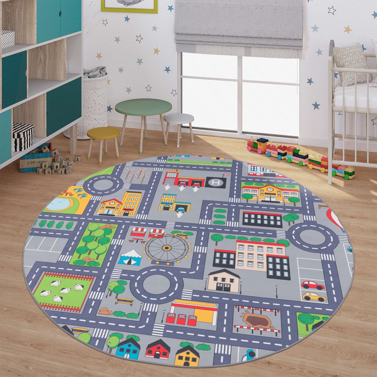Kinderkamertapijt tapijt jongen meisje kinderkamertapijt baby antislip straat