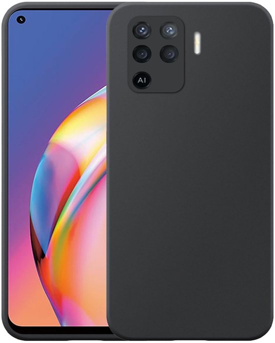 Coque de protection arrière en Siliconen TPU Flexible Zwart pour Oppo A94 4G/Reno 5 Lite - Zwart - Smartphonica