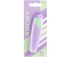 Pentel hervulbare correctieroller KNOKY, 5 mm x 6 m, paars