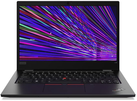 Lenovo ThinkPad L13 Intel® Core™ i5 i5-10210U Laptop 33,8 cm (13.3") Full HD 8 GB DDR4-SDRAM 256 GB SSD Wi-Fi 5 (802.11ac) Windows 10 Pro Duits Zwart - Lenovo - Hoofdafbeelding