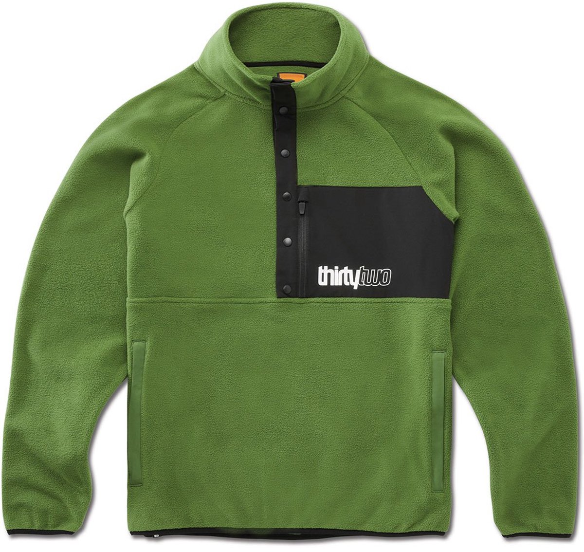 Thirtytwo Rest Stop Anorak Fleece Met Halve Rits Groen XL Man