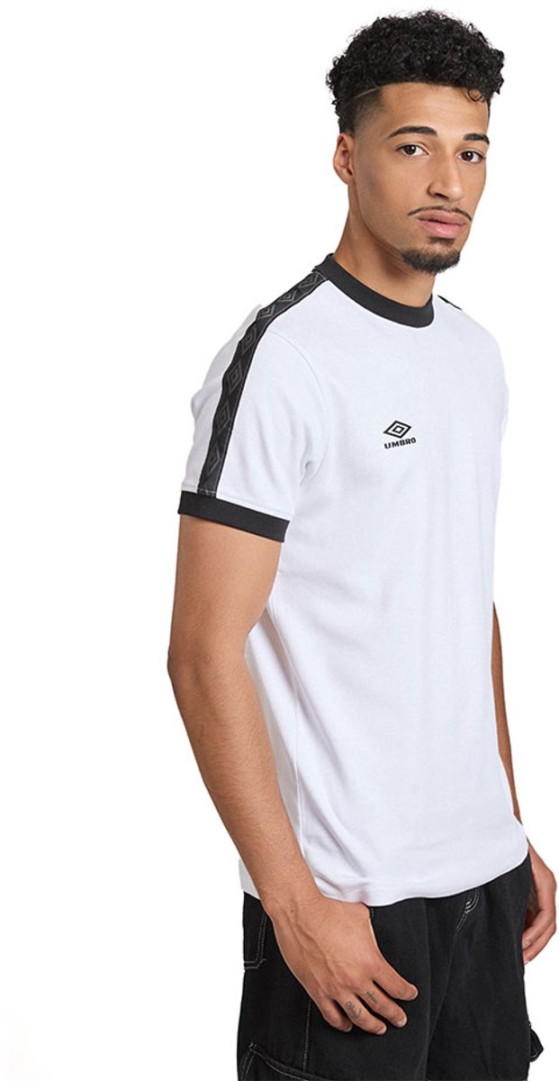 Umbro Taped T-shirt Met Korte Mouwen Wit S Man