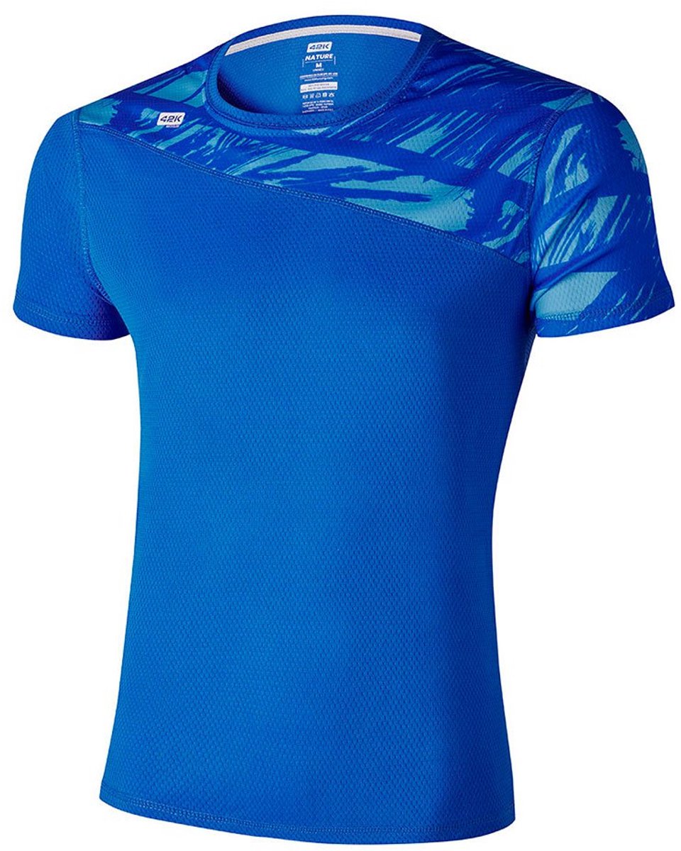 42k Running Nature T-shirt Met Korte Mouwen Blauw S Man