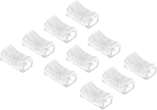 Hoek koppelstuk Dual White COB ledstrip - solderen niet nodig - IP20 10mm breed