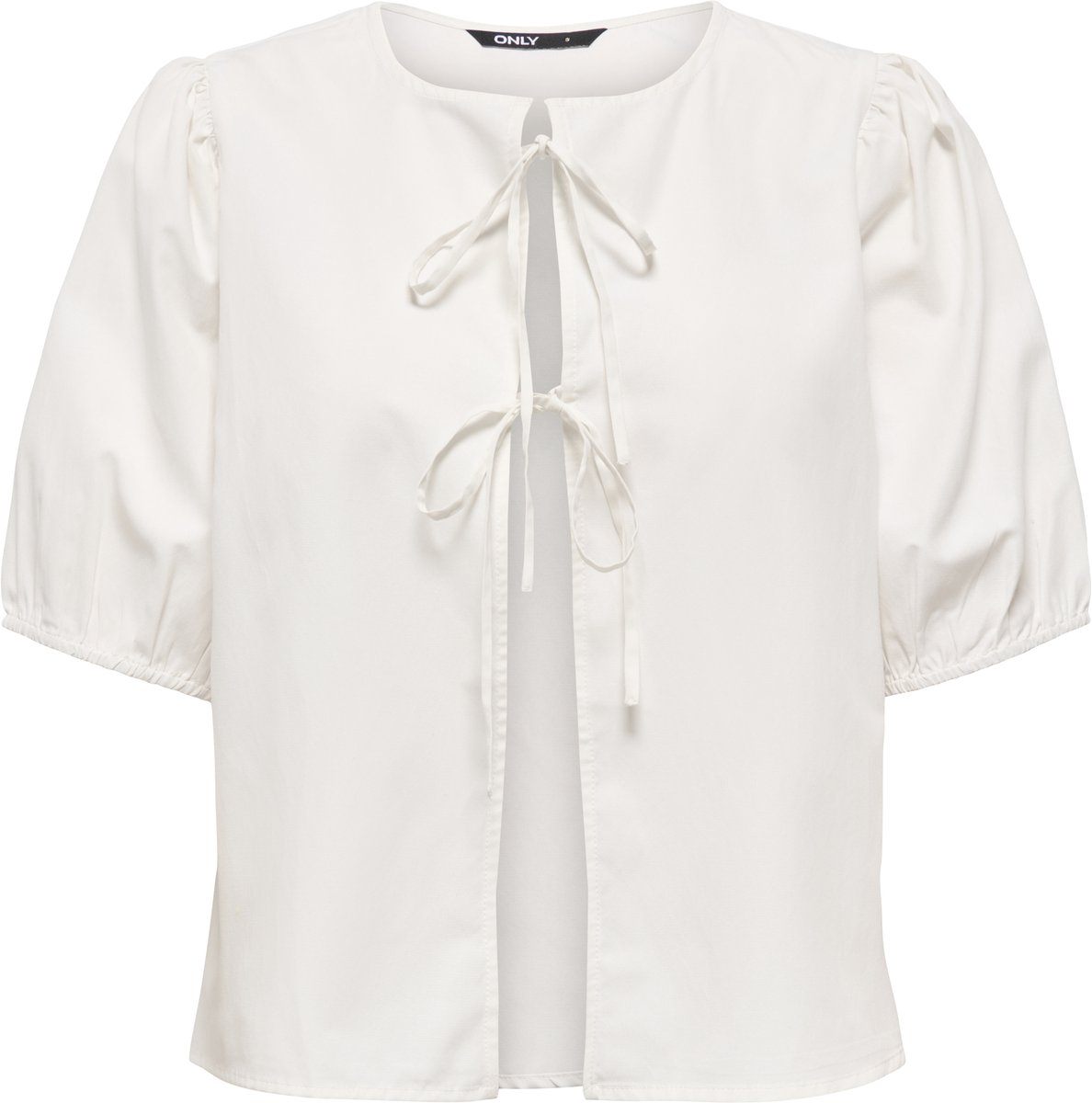 ONLY - ONLJENNA S/S TIE 2-WAY TOP WVN NOOS - Dames - Blouses