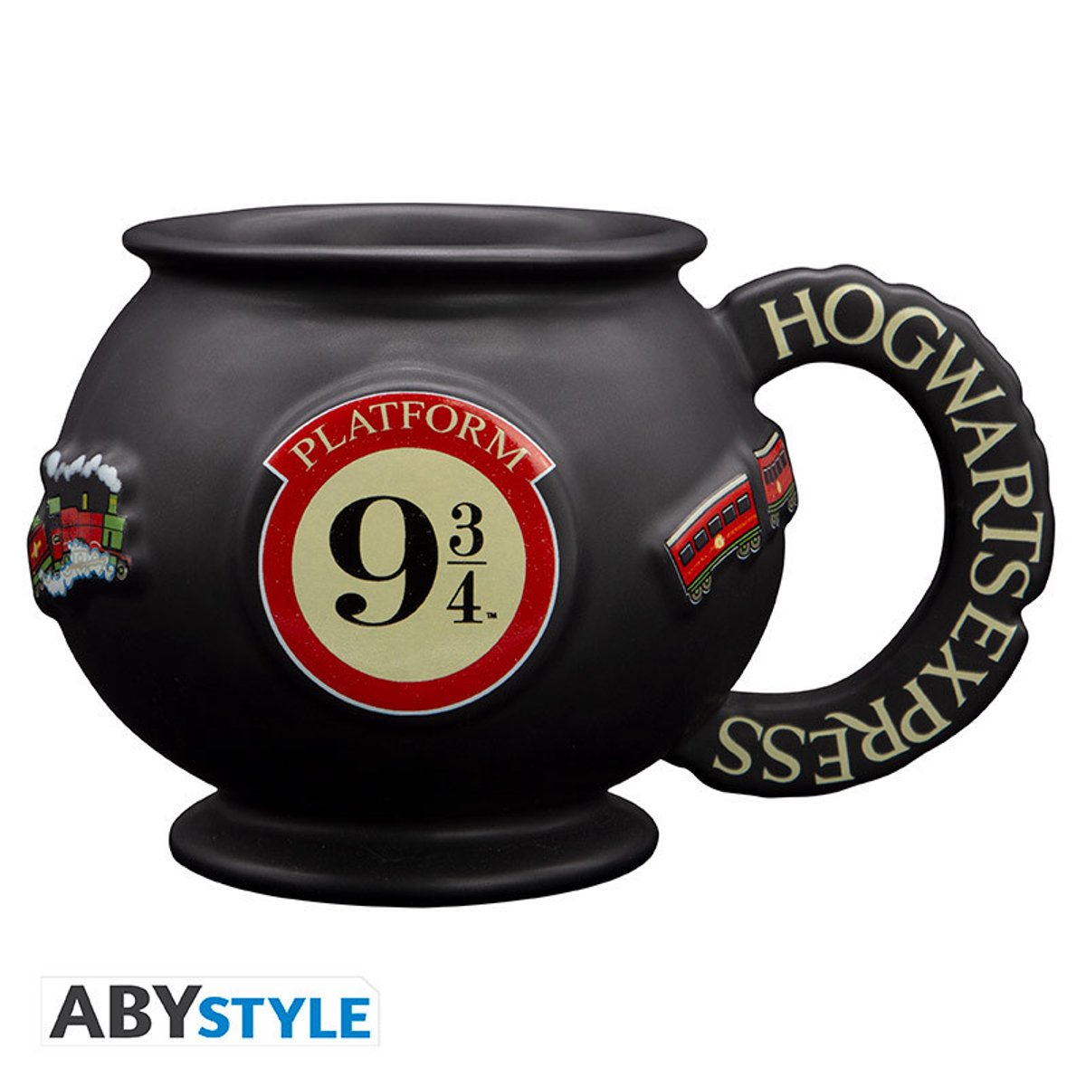 Harry Potter Platform 9 3/4 - 3D-mok Unisex Kop - zwart/rood/wit - Standard
