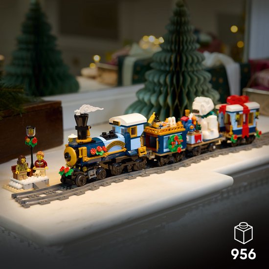 Mini-kersttrein - Kleine spoorweg voor Kerstmis met